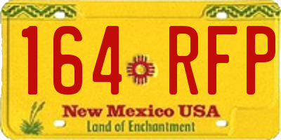 NM license plate 164RFP
