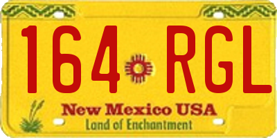 NM license plate 164RGL