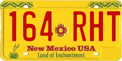 NM license plate 164RHT