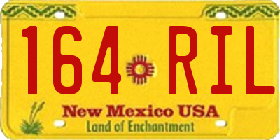 NM license plate 164RIL