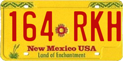NM license plate 164RKH