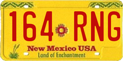 NM license plate 164RNG