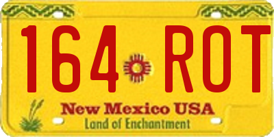 NM license plate 164ROT
