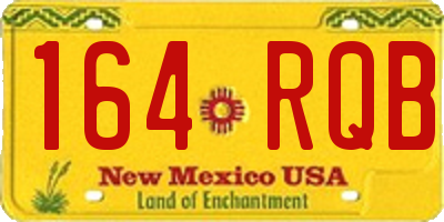 NM license plate 164RQB