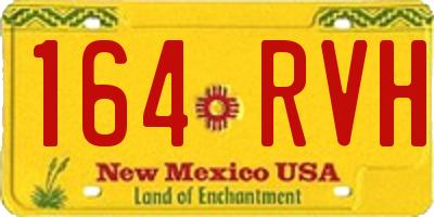 NM license plate 164RVH