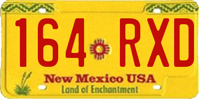 NM license plate 164RXD