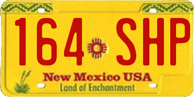 NM license plate 164SHP