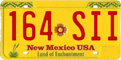NM license plate 164SII