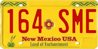 NM license plate 164SME