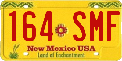 NM license plate 164SMF