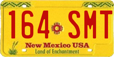 NM license plate 164SMT