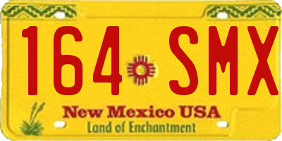 NM license plate 164SMX