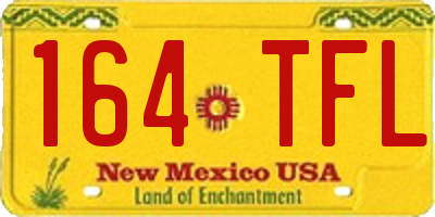NM license plate 164TFL