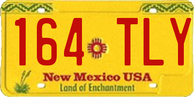 NM license plate 164TLY