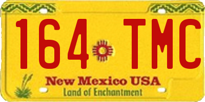 NM license plate 164TMC