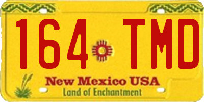 NM license plate 164TMD