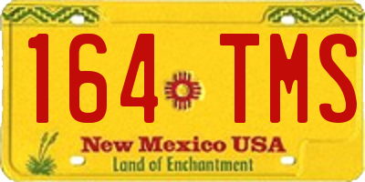 NM license plate 164TMS