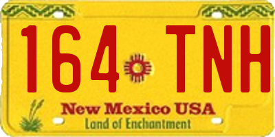 NM license plate 164TNH