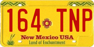 NM license plate 164TNP
