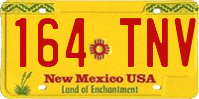 NM license plate 164TNV