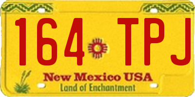NM license plate 164TPJ