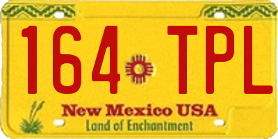 NM license plate 164TPL
