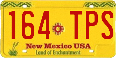 NM license plate 164TPS