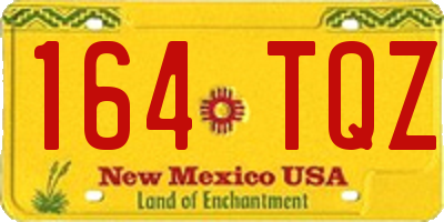NM license plate 164TQZ