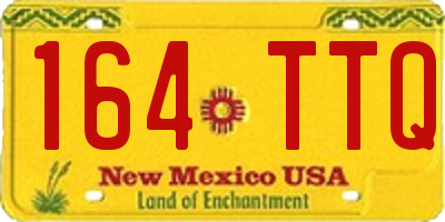 NM license plate 164TTQ