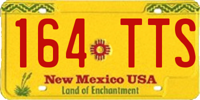 NM license plate 164TTS