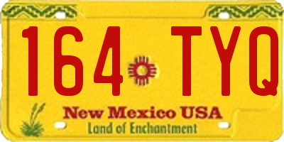 NM license plate 164TYQ