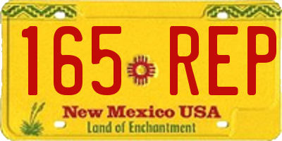 NM license plate 165REP