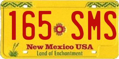 NM license plate 165SMS
