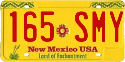 NM license plate 165SMY