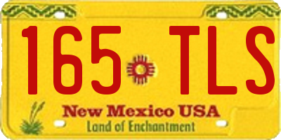NM license plate 165TLS