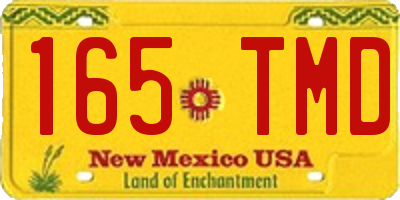 NM license plate 165TMD