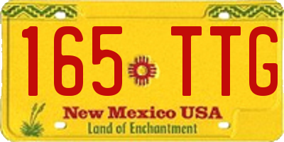 NM license plate 165TTG