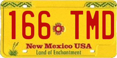 NM license plate 166TMD