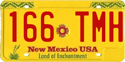NM license plate 166TMH