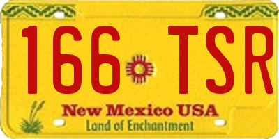 NM license plate 166TSR