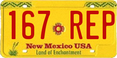 NM license plate 167REP