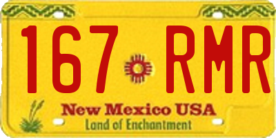 NM license plate 167RMR