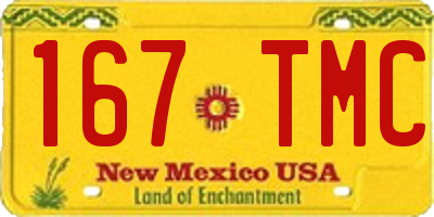 NM license plate 167TMC