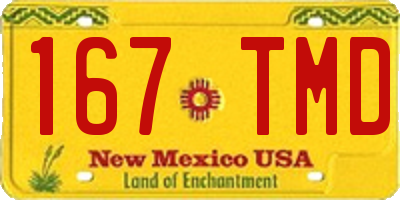 NM license plate 167TMD