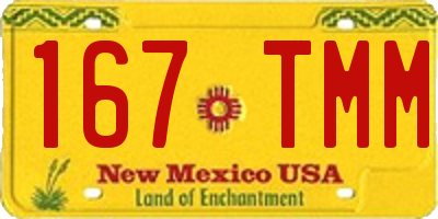 NM license plate 167TMM