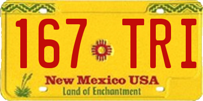 NM license plate 167TRI