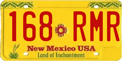 NM license plate 168RMR
