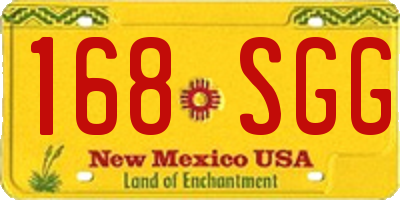 NM license plate 168SGG