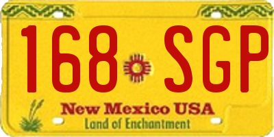 NM license plate 168SGP