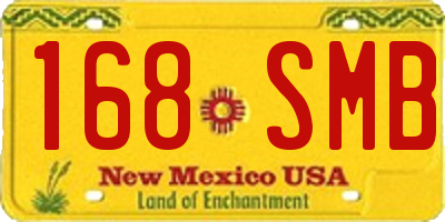 NM license plate 168SMB